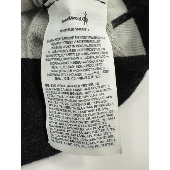 Smartwool Mens 1/4 Zip Base Layer Intraknit Thermal Merino Sz Large Black - Picture 10 of 14